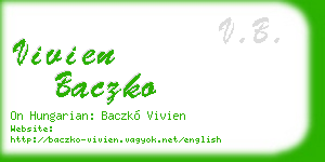 vivien baczko business card